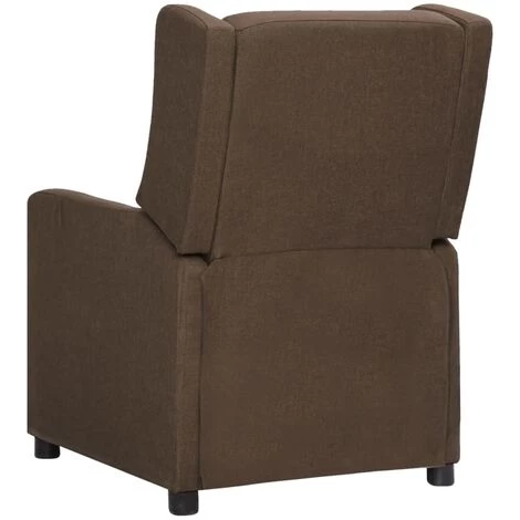 TRUE DEAL Fauteuil Inclinable électrique Marron Tissu 7 TRUE DEAL Fauteuil Inclinable électrique Marron Tissu – Image 5