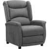 TRUE DEAL Fauteuil Inclinable Gris Clair Tissu -Pas Cher Fauteuil Magasin 67300816 1