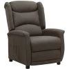 TRUE DEAL Fauteuil Inclinable Marron Tissu -Pas Cher Fauteuil Magasin 67300838 1