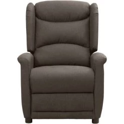 TRUE DEAL Fauteuil Inclinable Marron Tissu -Pas Cher Fauteuil Magasin 67300838 2