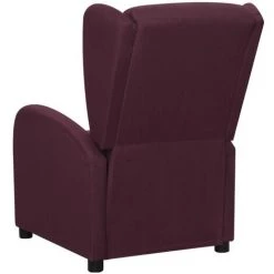 TRUE DEAL Fauteuil Inclinable Violet Tissu -Pas Cher Fauteuil Magasin 67301068 4