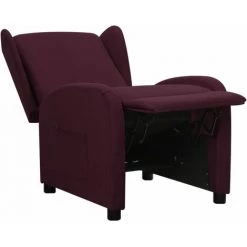 TRUE DEAL Fauteuil Inclinable Violet Tissu -Pas Cher Fauteuil Magasin 67301068 5