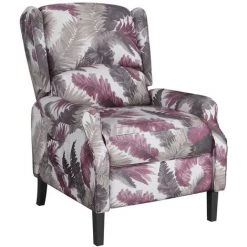 TRUE DEAL Fauteuil Inclinable Motif à Fleurs Tissu -Pas Cher Fauteuil Magasin 67304009 2