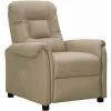TRUE DEAL Fauteuil Inclinable Cappuccino Similicuir