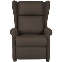 TRUE DEAL Fauteuil Inclinable De Massage électrique Marron Foncé Tissu -Pas Cher Fauteuil Magasin 67304349 3