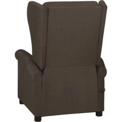 TRUE DEAL Fauteuil Inclinable De Massage électrique Marron Foncé Tissu -Pas Cher Fauteuil Magasin 67304349 5