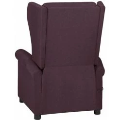 TRUE DEAL Fauteuil Inclinable De Massage électrique Violet Tissu 11 TRUE DEAL Fauteuil Inclinable De Massage électrique Violet Tissu -Pas Cher Fauteuil Magasin 67304352 5