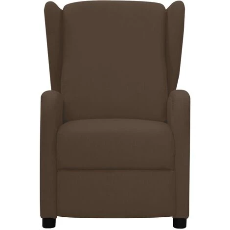 TRUE DEAL Fauteuil Inclinable Marron Tissu 4 TRUE DEAL Fauteuil Inclinable Marron Tissu – Image 2