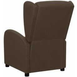 TRUE DEAL Fauteuil Inclinable Marron Tissu 10 TRUE DEAL Fauteuil Inclinable Marron Tissu -Pas Cher Fauteuil Magasin 67304378 4