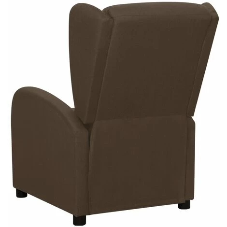 TRUE DEAL Fauteuil Inclinable Marron Tissu 6 TRUE DEAL Fauteuil Inclinable Marron Tissu – Image 4