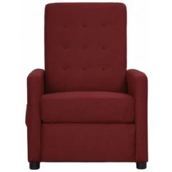 TRUE DEAL Fauteuil Inclinable électrique Rouge Bordeaux Tissu -Pas Cher Fauteuil Magasin 67305230 3