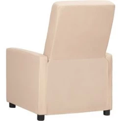 TRUE DEAL Fauteuil Releveur Inclinable Crème Tissu -Pas Cher Fauteuil Magasin 67308241 4