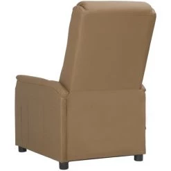 TRUE DEAL Fauteuil Inclinable électrique De Massage Cappuccino Similicuir -Pas Cher Fauteuil Magasin 67308285 5