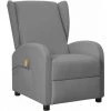 TRUE DEAL Fauteuil Inclinable De Massage Gris Similicuir -Pas Cher Fauteuil Magasin 67309158 1
