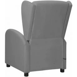 TRUE DEAL Fauteuil Inclinable De Massage Gris Similicuir -Pas Cher Fauteuil Magasin 67309158 3