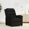 TRUE DEAL Fauteuil Inclinable Noir Velours 2 TRUE DEAL Fauteuil Inclinable Noir Velours -Pas Cher Fauteuil Magasin 67309161 1