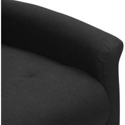 TRUE DEAL Fauteuil Inclinable Noir Tissu -Pas Cher Fauteuil Magasin 67309312 5