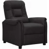 TRUE DEAL Fauteuil Inclinable Noir Similicuir -Pas Cher Fauteuil Magasin 67310329 1