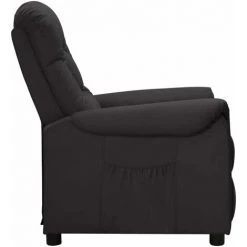 TRUE DEAL Fauteuil Inclinable Noir Similicuir 9 TRUE DEAL Fauteuil Inclinable Noir Similicuir -Pas Cher Fauteuil Magasin 67310329 3