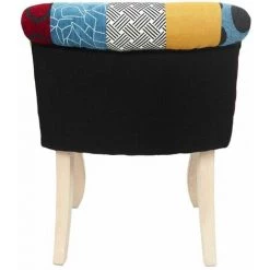 ALTOBUY KERAVA - Fauteuil Avec Dossier Capitonné Motif Patchwork - Multicolore -Pas Cher Fauteuil Magasin 67369390 5