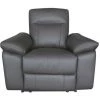 AUTRES Fauteuil Relax Manuel - LEONARA - Cuir Noir Et Marron - L 110 X P 96 X H 102 Cm -Pas Cher Fauteuil Magasin 67397113 1