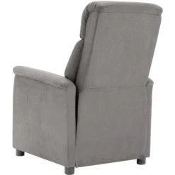 LES TENDANCES Fauteuil Inclinable électrique Gris Clair Similicuir Daim 10 LES TENDANCES Fauteuil Inclinable électrique Gris Clair Similicuir Daim -Pas Cher Fauteuil Magasin 67538482 4
