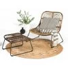 CASATERA Fauteuil Bas En Rotin Naturel Pieds Métal Noir Moka - Bois Clair 1 CASATERA Fauteuil Bas En Rotin Naturel Pieds Métal Noir Moka - Bois Clair -Pas Cher Fauteuil Magasin 67620279 1