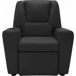 MAISONCHIC Fauteuil Inclinable Enfants Fauteuil De Relaxation - Similicuir Noir -Pas Cher Fauteuil Magasin 67652371 3
