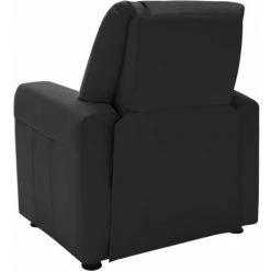 MAISONCHIC Fauteuil Inclinable Enfants Fauteuil De Relaxation - Similicuir Noir -Pas Cher Fauteuil Magasin 67652371 5