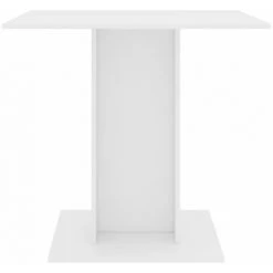 MAISONCHIC Table à Manger Table à Dîner / Blanc 80 X 80 X 75 Cm Aggloméré -Pas Cher Fauteuil Magasin 67652537 5