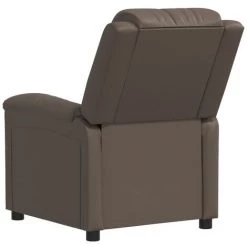 Fauteuil Inclinable Gris Similicuir VidaXL - Gris 11 Fauteuil Inclinable Gris Similicuir VidaXL - Gris -Pas Cher Fauteuil Magasin 67892207 5