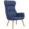 Chaise De Relaxation Bleu Tissu VidaXL - Bleu 1 Chaise De Relaxation Bleu Tissu VidaXL - Bleu -Pas Cher Fauteuil Magasin 67892214 1