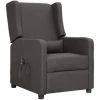 Fauteuil Inclinable électrique Gris Foncé Tissu VidaXL 1 Fauteuil Inclinable électrique Gris Foncé Tissu VidaXL -Pas Cher Fauteuil Magasin 67892343 1