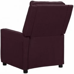 Fauteuil Inclinable électrique Violet Tissu VidaXL - Pourpre -Pas Cher Fauteuil Magasin 67892359 4