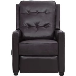 Fauteuil Inclinable électrique Noir Similicuir Brillant VidaXL - Noir -Pas Cher Fauteuil Magasin 67892364 2