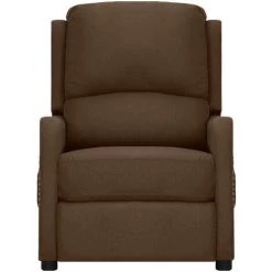 Fauteuil Inclinable électrique Marron Tissu VidaXL - Brun -Pas Cher Fauteuil Magasin 67892366 2