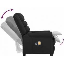Fauteuil Inclinable électrique De Massage Noir Similicuir VidaXL - Noir 11 Fauteuil Inclinable électrique De Massage Noir Similicuir VidaXL - Noir -Pas Cher Fauteuil Magasin 67892368 5