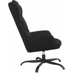 Chaise De Relaxation Noir Similicuir Daim VidaXL - Noir -Pas Cher Fauteuil Magasin 67892537 4