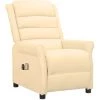 Fauteuil Inclinable électrique De Massage Crème Similicuir VidaXL - Crème 2 Fauteuil Inclinable électrique De Massage Crème Similicuir VidaXL - Crème -Pas Cher Fauteuil Magasin 67892710 1
