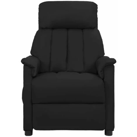 Fauteuil Inclinable électrique Noir Similicuir VidaXL - Noir 4 Fauteuil Inclinable électrique Noir Similicuir VidaXL - Noir – Image 2