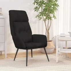 Chaise De Relaxation Noir Similicuir Daim VidaXL - Noir 8 Chaise De Relaxation Noir Similicuir Daim VidaXL - Noir -Pas Cher Fauteuil Magasin 67892905 2