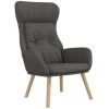 Chaise De Relaxation Gris Foncé Tissu VidaXL - Gris 1 Chaise De Relaxation Gris Foncé Tissu VidaXL - Gris -Pas Cher Fauteuil Magasin 67892906 1