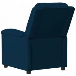 Fauteuil De Massage Inclinable Bleu Velours VidaXL - Bleu -Pas Cher Fauteuil Magasin 67892912 5
