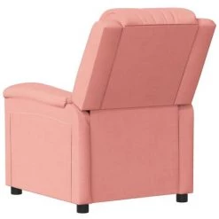 Fauteuil Inclinable Rose Velours VidaXL - Rose -Pas Cher Fauteuil Magasin 67892913 5
