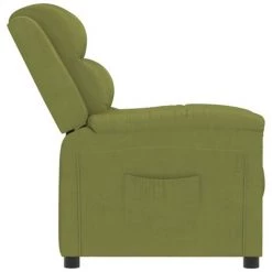 Fauteuil Inclinable Vert Clair Velours VidaXL - Vert -Pas Cher Fauteuil Magasin 67892918 4