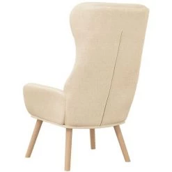 Chaise De Relaxation Crème Tissu VidaXL - Crème 11 Chaise De Relaxation Crème Tissu VidaXL - Crème -Pas Cher Fauteuil Magasin 67892932 5