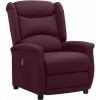 Fauteuil Inclinable électrique Violet Tissu VidaXL - Pourpre