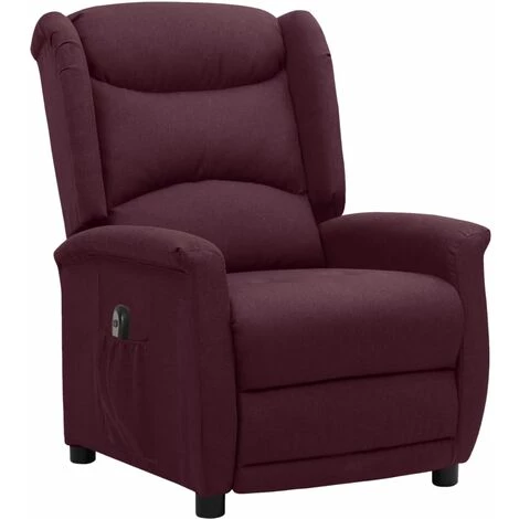 Fauteuil Inclinable électrique Violet Tissu VidaXL - Pourpre 3 Fauteuil Inclinable électrique Violet Tissu VidaXL - Pourpre