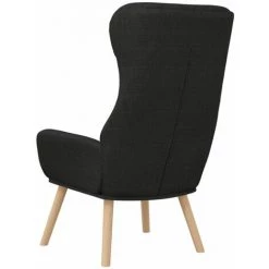 Chaise De Relaxation Noir Tissu VidaXL - Noir 11 Chaise De Relaxation Noir Tissu VidaXL - Noir -Pas Cher Fauteuil Magasin 67893167 5