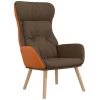 Chaise De Relaxation Marron Tissu Et PVC VidaXL - Brun 1 Chaise De Relaxation Marron Tissu Et PVC VidaXL - Brun -Pas Cher Fauteuil Magasin 67893176 1